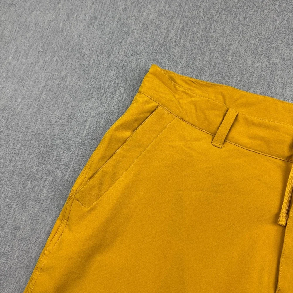 The North Face Shorts Men 36 Yellow Stretch Rolling Sun Packable Flashdry Zip 9